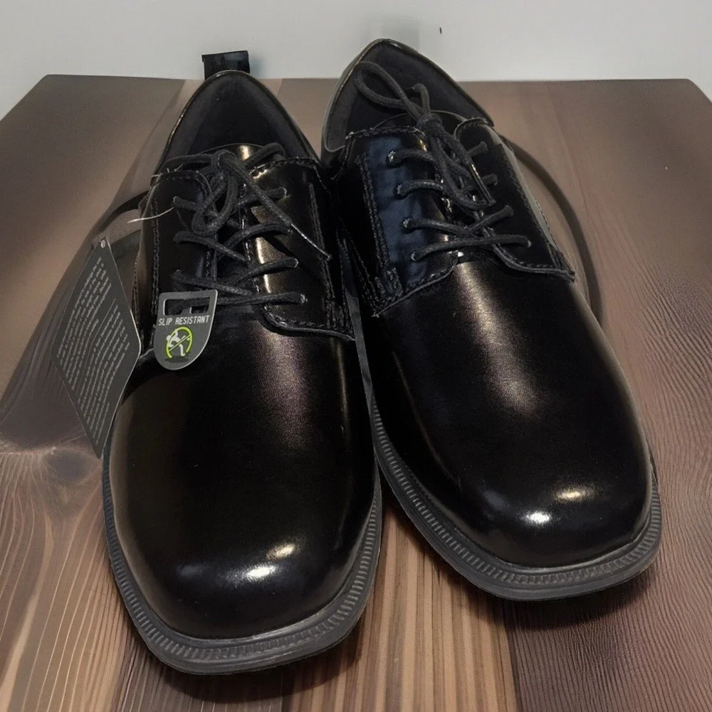 Men's Classic Nunn Bush KOR Comfort Gel Shoes Black Leather Size 10.5 84358-001